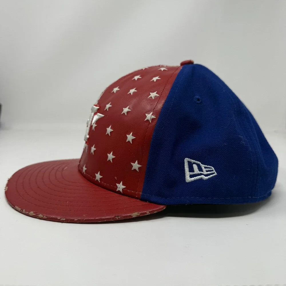 Houston Astros Hat Cap Snap Back Red Blue White Stars MLB Baseball New Era Mens